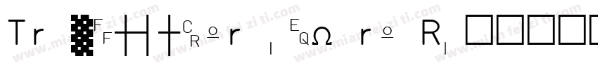 TrueLogoMaru-Extra R字体转换